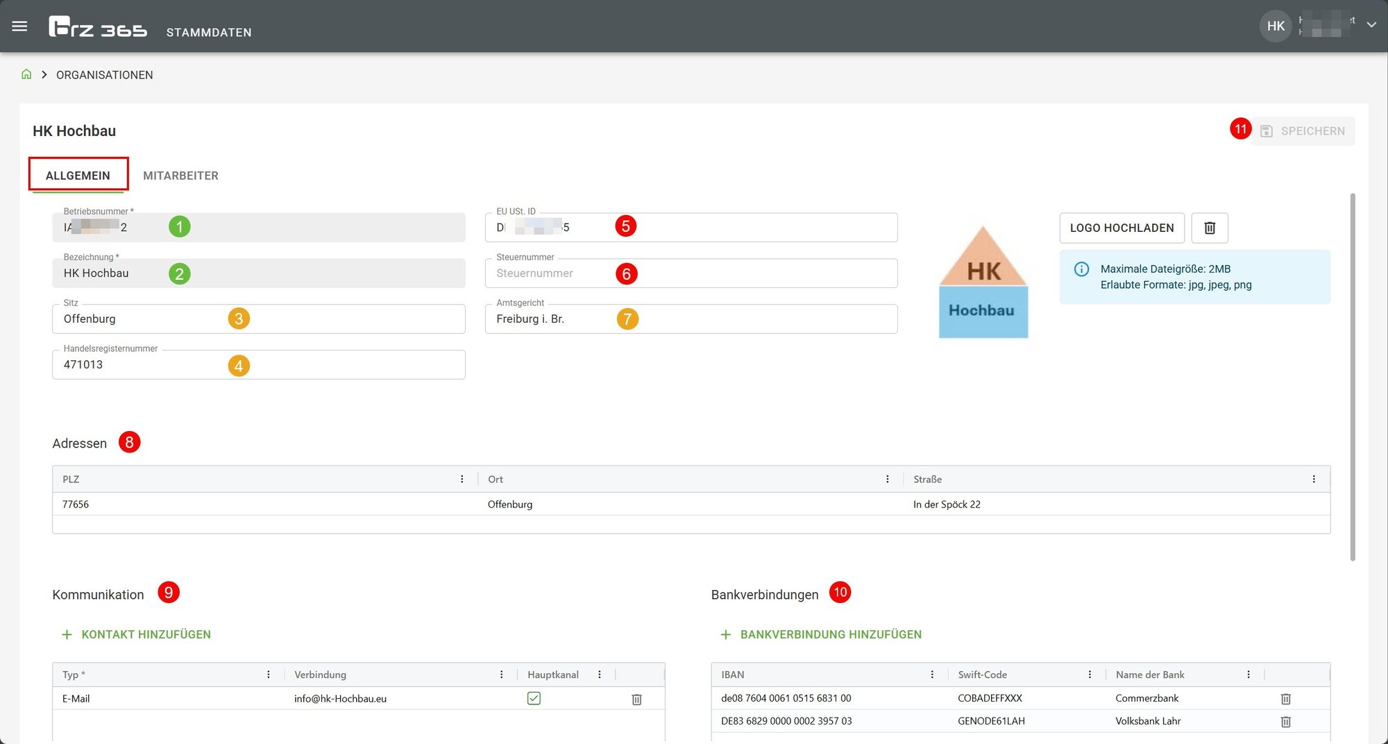 AVR_E-Rechnung_Stammdaten_Organisation AVR_E-Rechnung_Stammdaten_Organisation