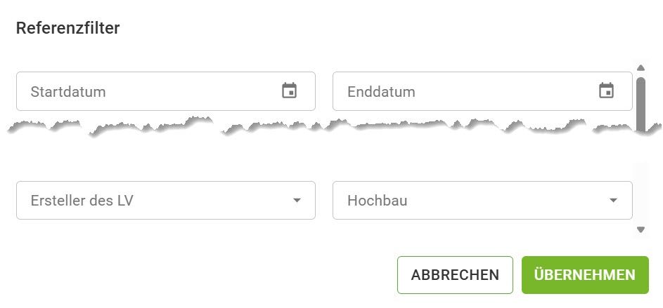 AVR_LV bearbeiten_KI-Kalkulation_Referenzfilter einstellen