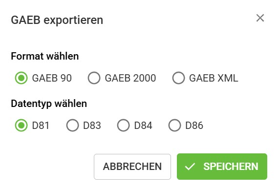 AVR_LV-erstellen_GAEB-Export AVR_LV-erstellen_GAEB-Export