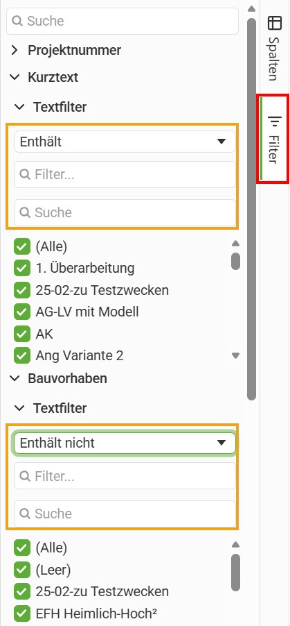 AVR_Projekt-und-Stadium-wählen_Oberfläche_Spaltenfilter AVR_Projekt-und-Stadium-wählen_Oberfläche_Spaltenfilter