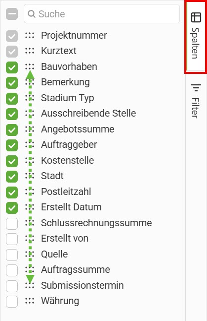 AVR_Projekt-und-Stadium-wählen_Spalten AVR_Projekt-und-Stadium-wählen_Spalten