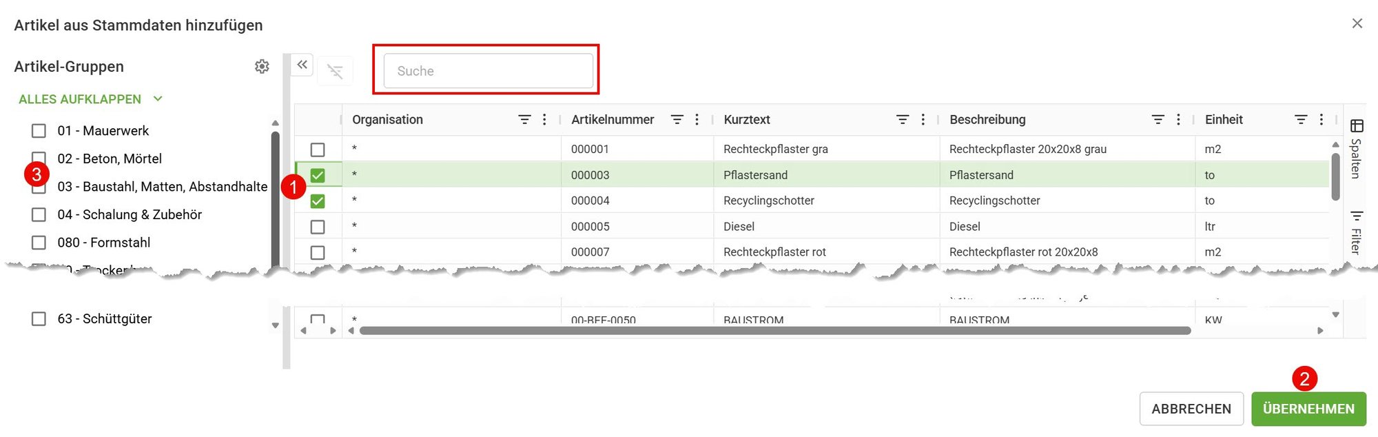 AVR_Projektdaten_Projektartikel_hinzufügen
