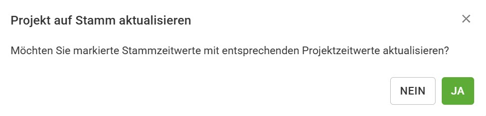 AVR_Projektdaten_Projektzeitwerte_Projekt auf Stamm