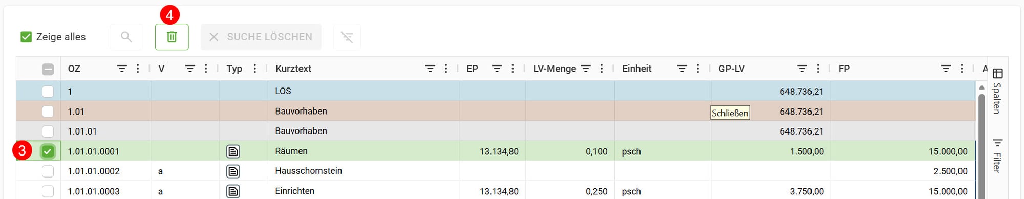 AVR_Vorgänge_Angebot erstellen-Register Positionen_3