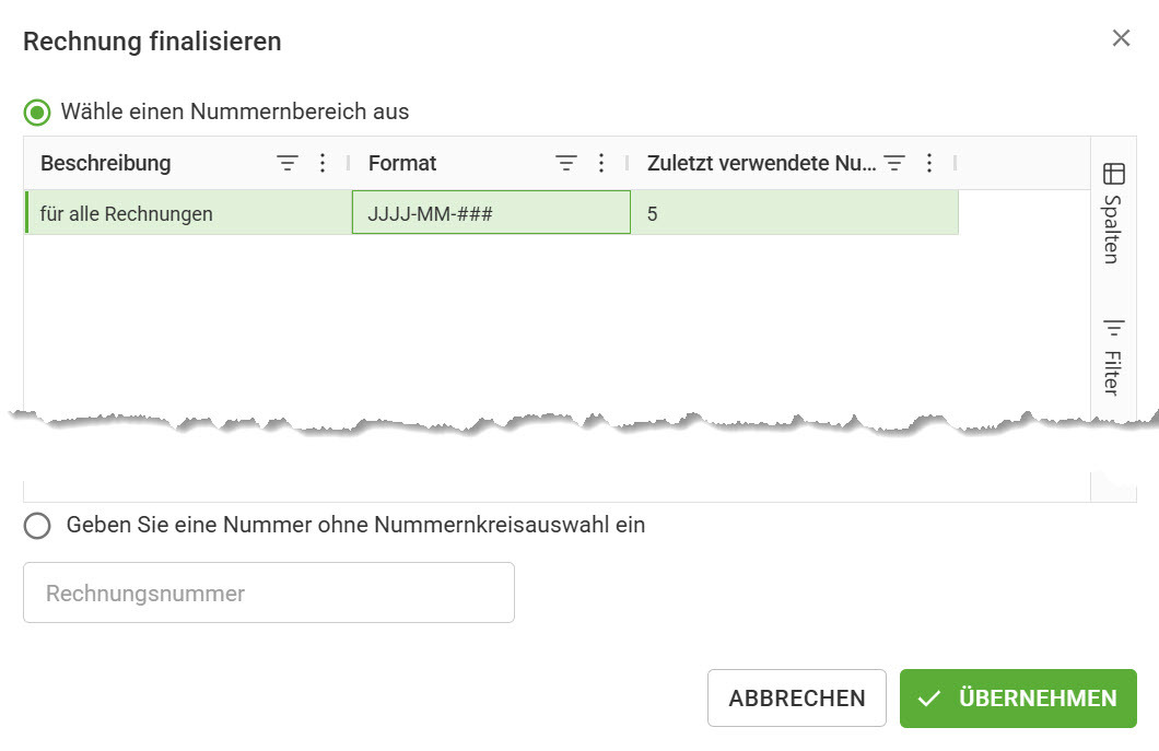 AVR_Vorgänge_Freie Rechnung erstellen_Ausgabe_Rechnungsnummer wählen AVR_Vorgänge_Freie Rechnung erstellen_Ausgabe_Rechnungsnummer wählen