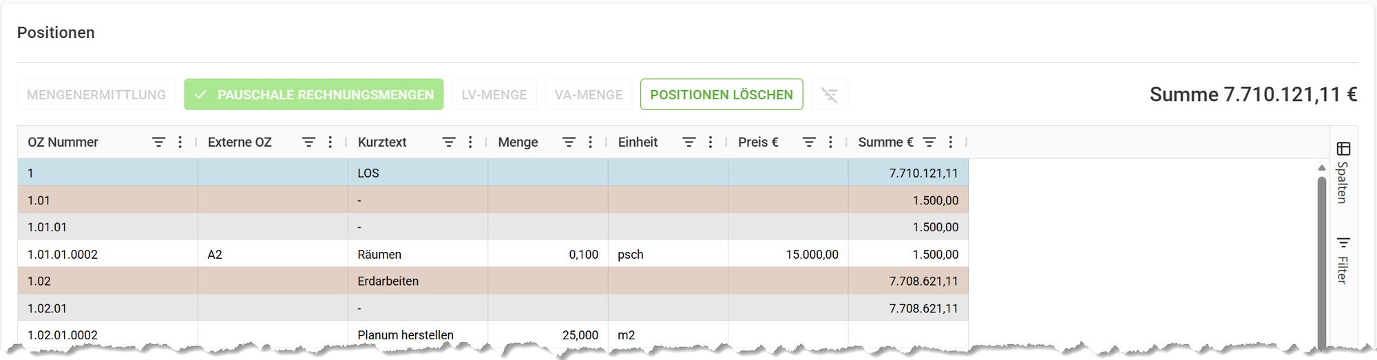 AVR_Vorgänge_Rechnung erstellen-Positionen-löschen