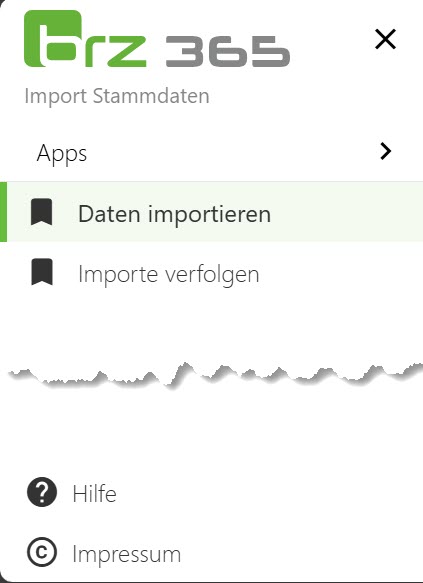 IMS-Daten importieren-starten IMS-Daten importieren-starten
