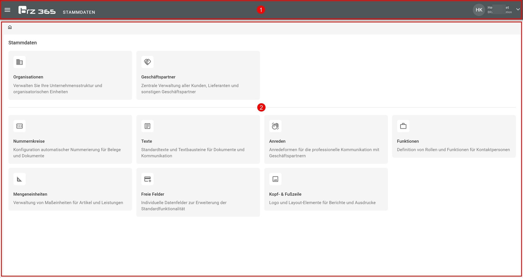 Stammdaten_Benutzeroberfläche Stammdaten_Benutzeroberfläche