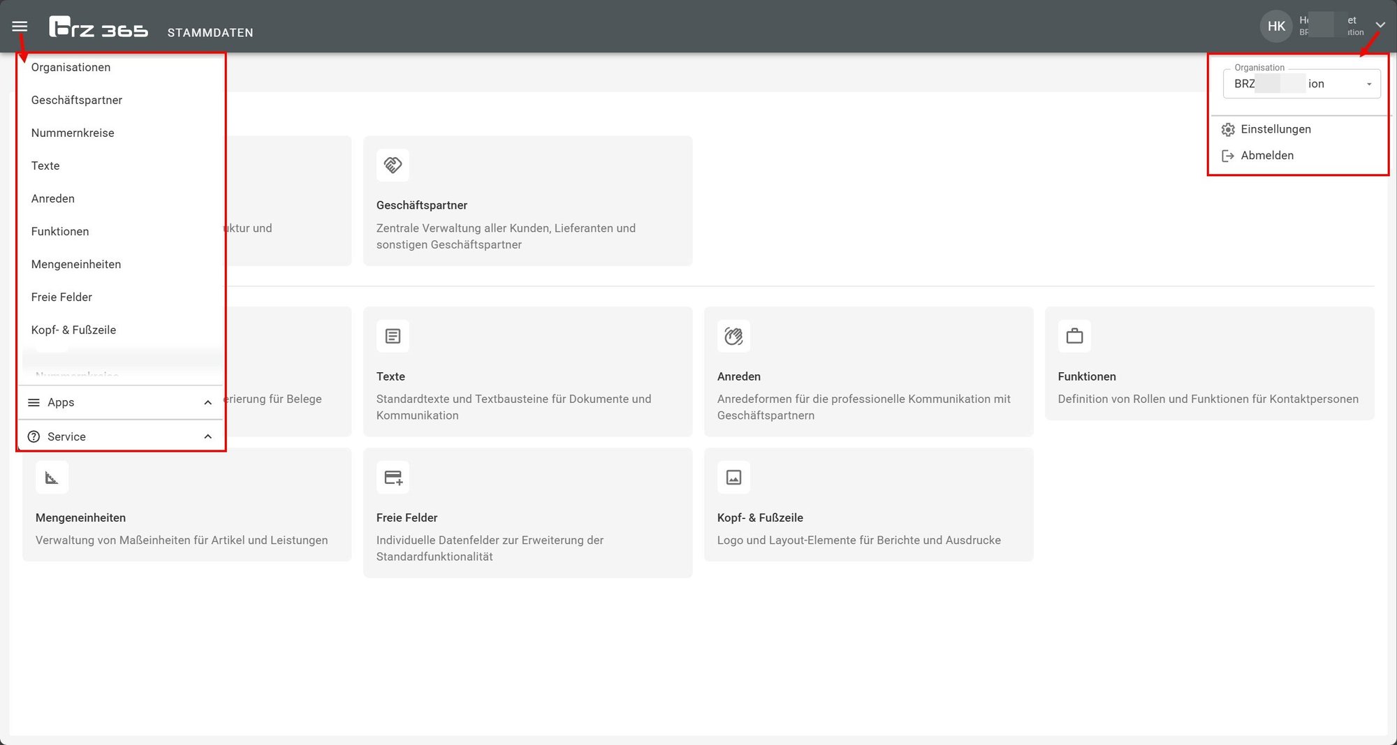 Stammdaten_Benutzeroberfläche_App-Bar Stammdaten_Benutzeroberfläche_App-Bar