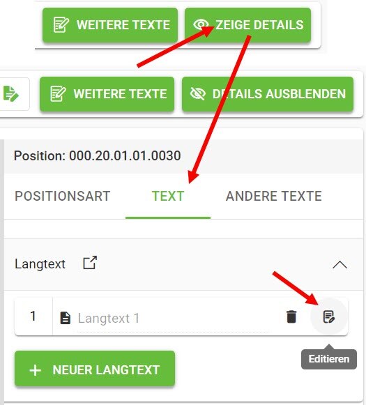 Benutzereinstellungen_Allgemein_Langtext unter Zeige Details anzeigen