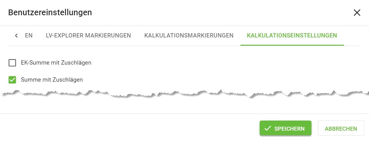 Benutzereinstellungen_Kalkulationseinstellungen