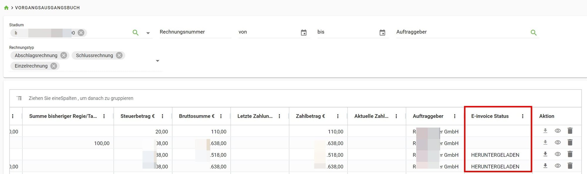 AVR_E-Rechnung_Auftragsstatus_Vorgangsausgangsbuch_E-Rechnung-Status