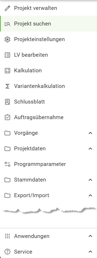 AVR_Projekt erstellen verwalten_Menüauswahl_2