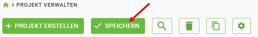 AVR_Projekt erstellen verwalten_Projekt verwalten-Speichern