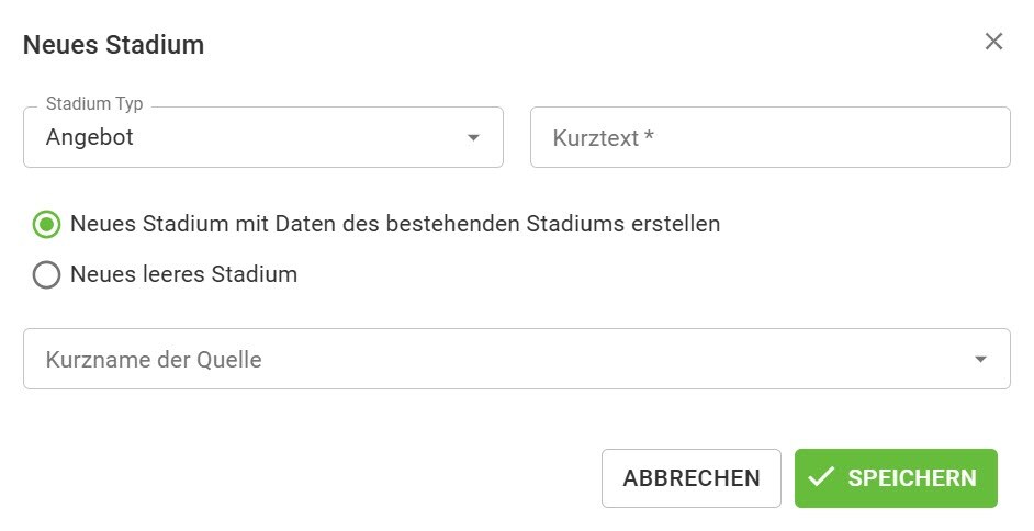 AVR_Projekt erstellen verwalten_neues Stadium aus bestehendem