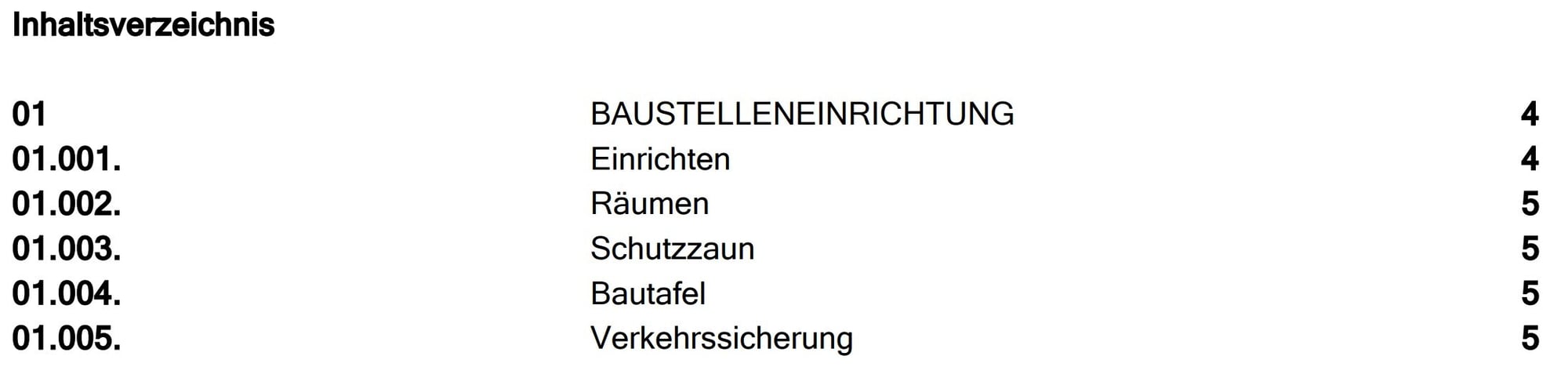 AVR_Vorgänge_Angebot erstellen-Ausgabe-PDF-Inhaltsverzeichnis