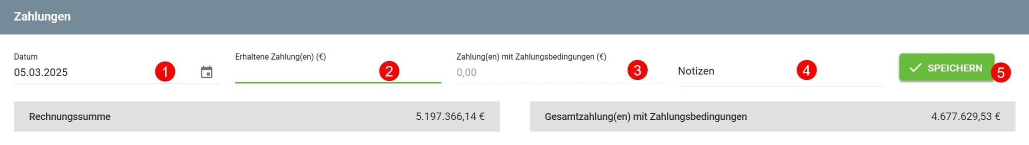 AVR_Vorgänge_Rechnung erstellen-Register Zahlungen_1