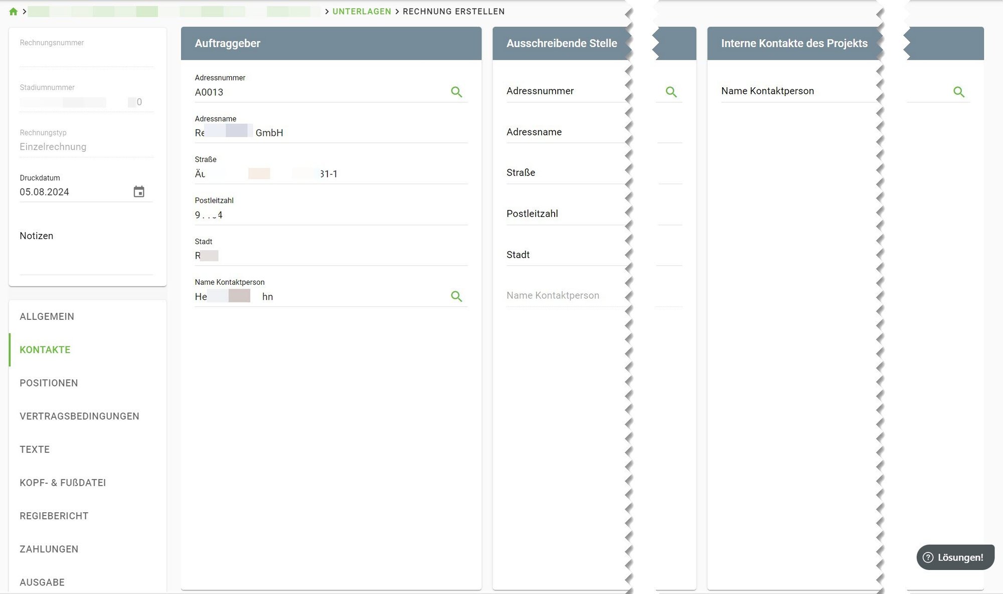 AVR_E-Rechnung_Auftragsstatus_Kontakte_AG AVR_E-Rechnung_Auftragsstatus_Kontakte_AG