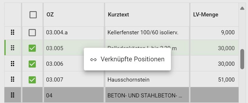 AVR_Kalkulation_OZ-suchen-kopieren-Verknüpfte Positionen_2