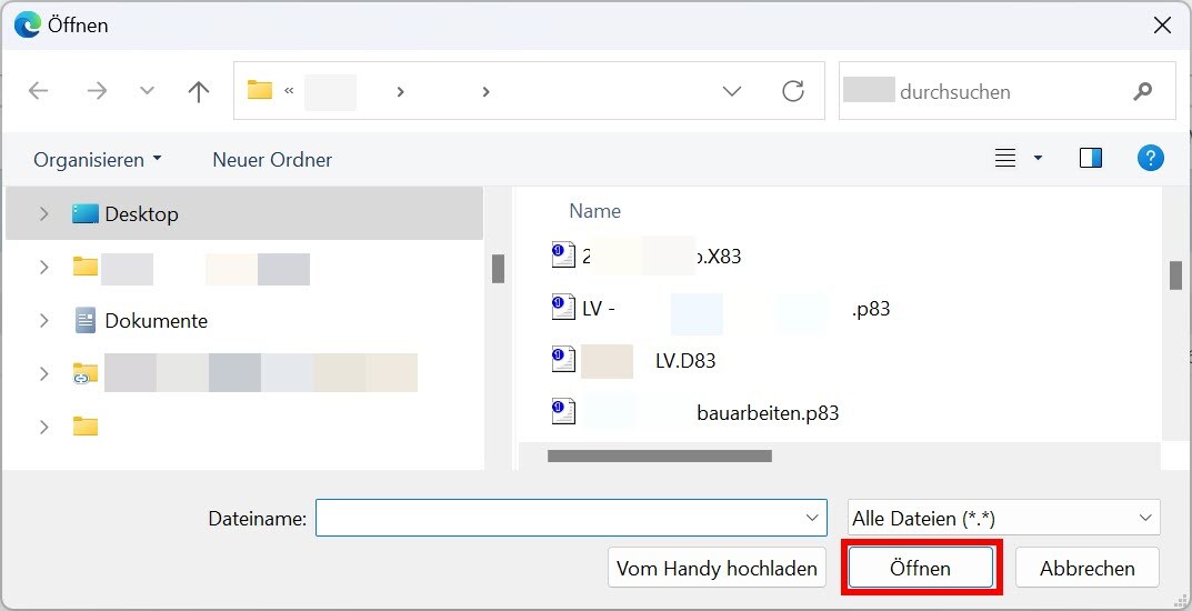 AVR_LV-erstellen_GAEB Import