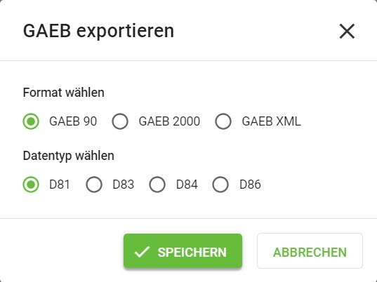 AVR_LV-erstellen_GAEB-Export