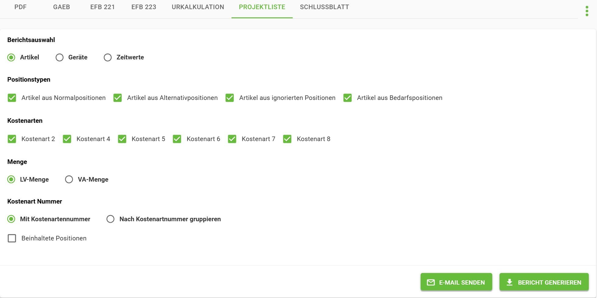 AVR_Vorgänge_Angebot erstellen-Ausgabe-Projektliste_Artikel AVR_Vorgänge_Angebot erstellen-Ausgabe-Projektliste_Artikel