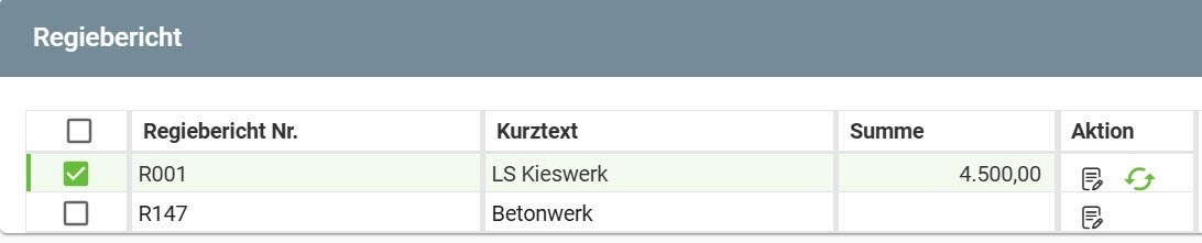 AVR_Vorgänge_Rechnung erstellen-Register Regiebericht AVR_Vorgänge_Rechnung erstellen-Register Regiebericht