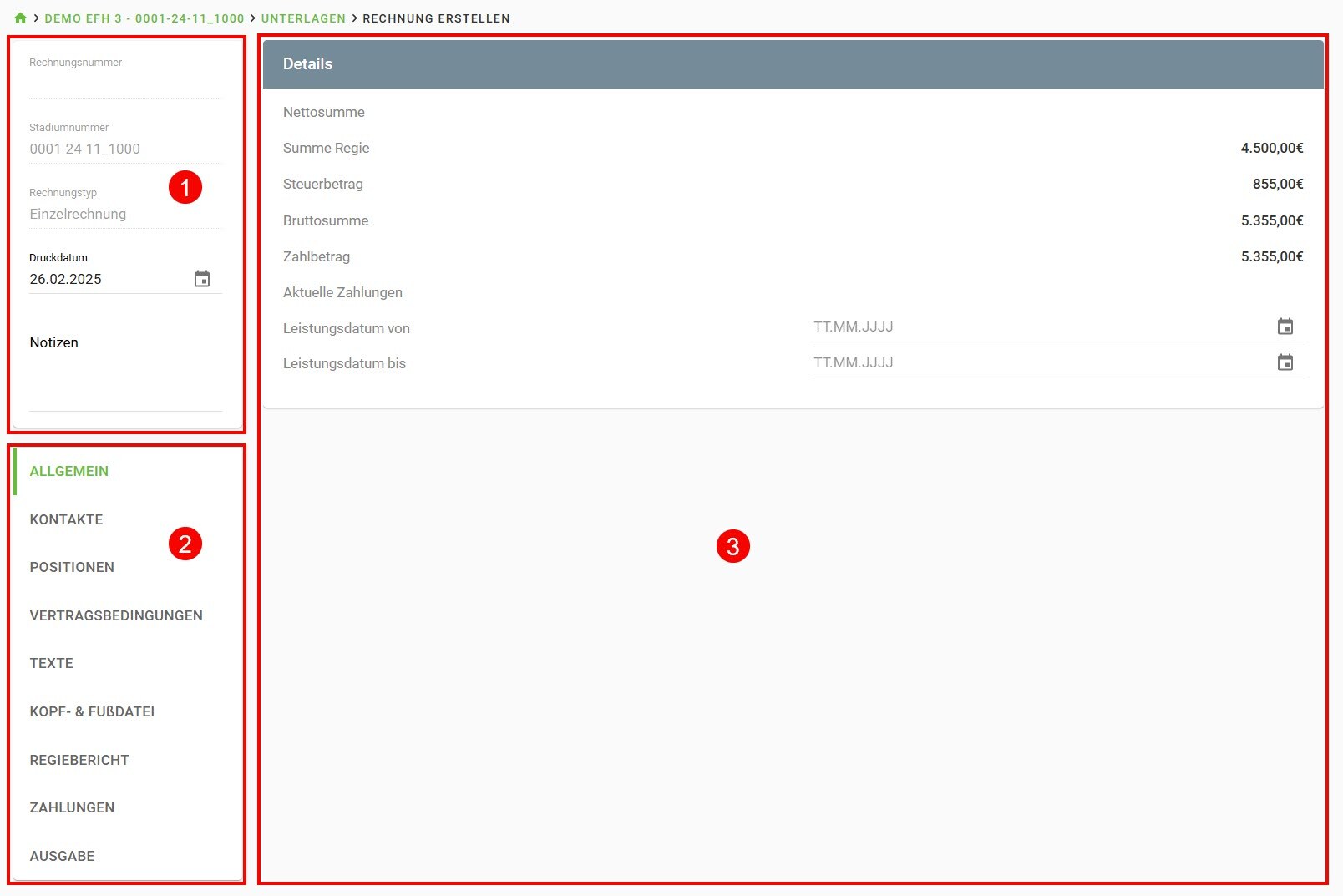 AVR_Vorgänge_Rechnungsdialog Einzelrechnung-Oberfläche AVR_Vorgänge_Rechnungsdialog Einzelrechnung-Oberfläche