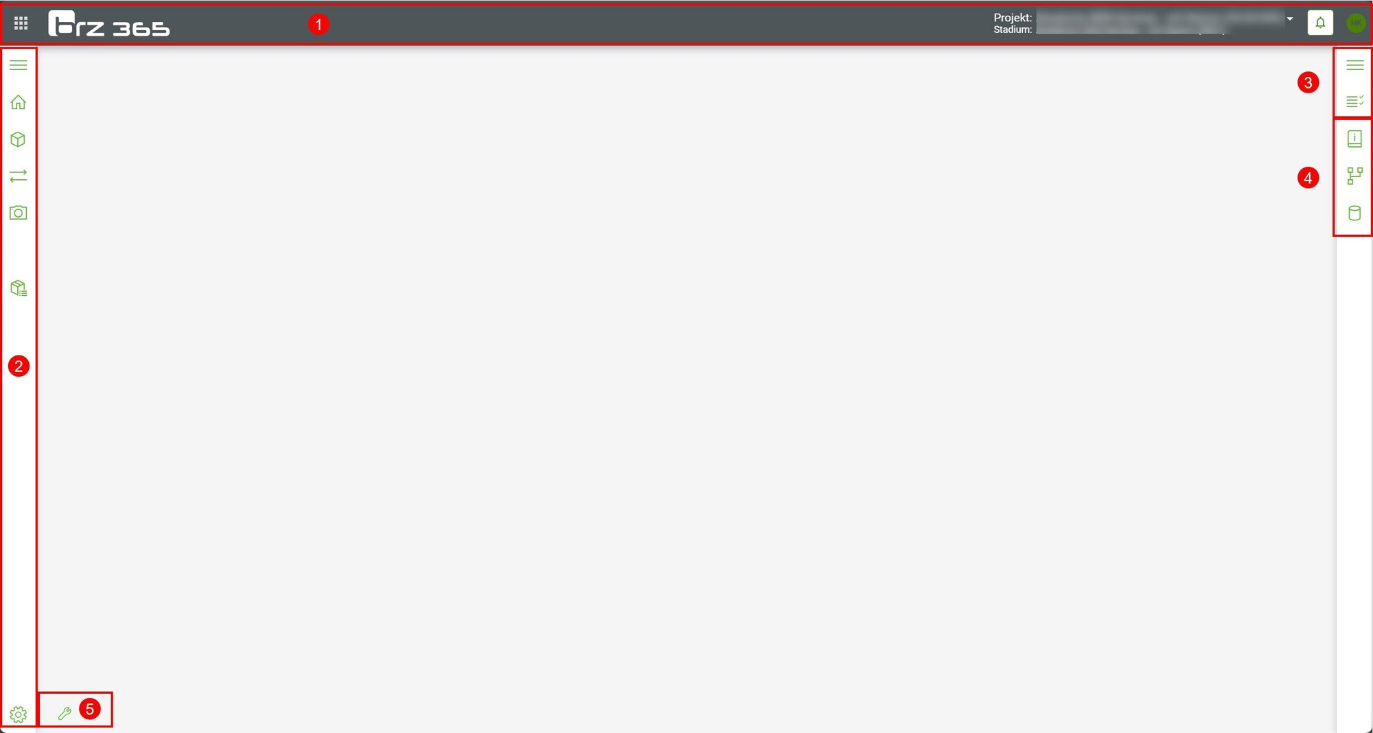 BIM-Viewer-Benutzeroberfläche