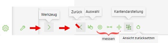 BIM-Viewer_Benutzeroberfläche_Werkzeuge