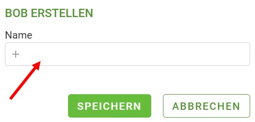 BIM_Pro_LV mittels BOBs generieren_Content Verwaltung_BOB Liste_BOB erstellen