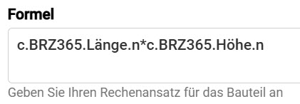 BIM_Pro_LV mittels BOBs generieren_Content Verwaltung_Mengenformel_Formel_2
