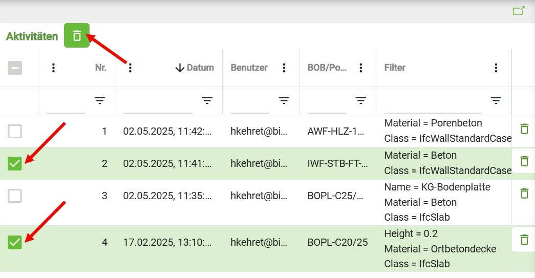 BIM_Pro_LV mittels BOBs generieren_Logbuch_Inhalt-löschen_1