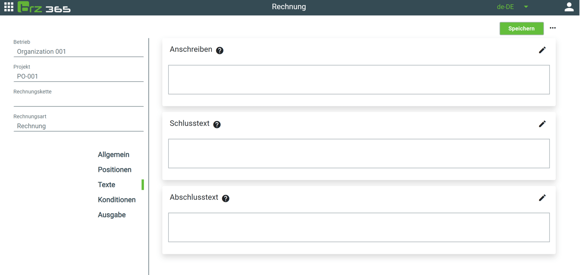 Fakturierung Rechnung erstellen 5