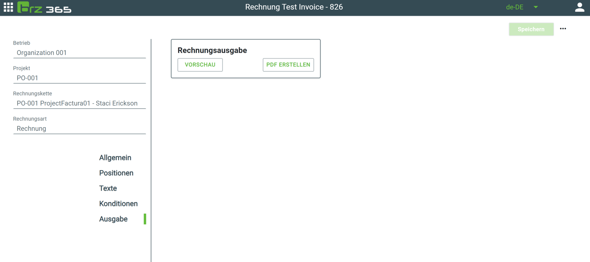 Fakturierung Rechnung erstellen 7 (Ergebnis)