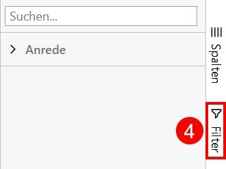 Anreden-Filter Anreden-Filter