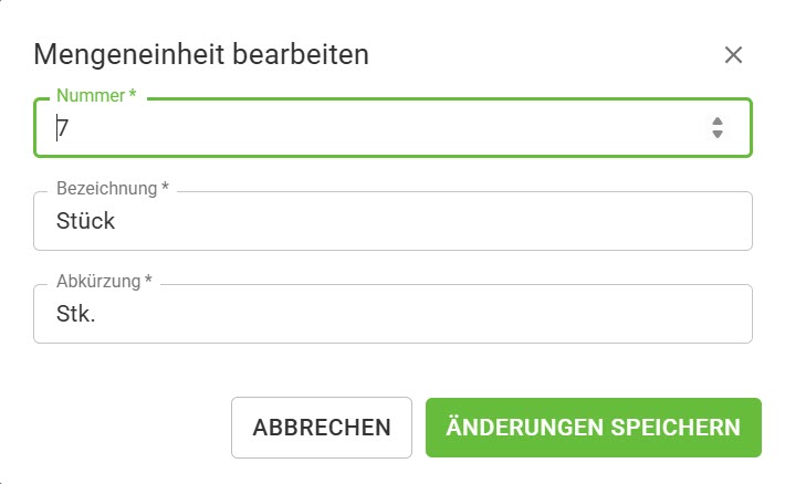 Mengeneinheiten-ändern Mengeneinheiten-ändern