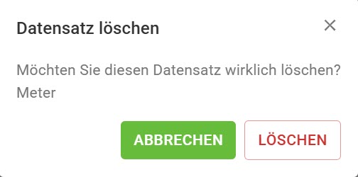 Mengeneinheiten-Datensatz-löschen Mengeneinheiten-Datensatz-löschen