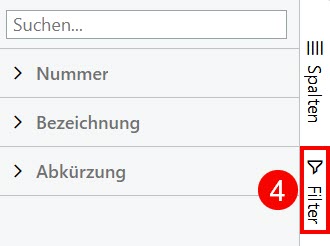 Mengeneinheiten-Filter Mengeneinheiten-Filter