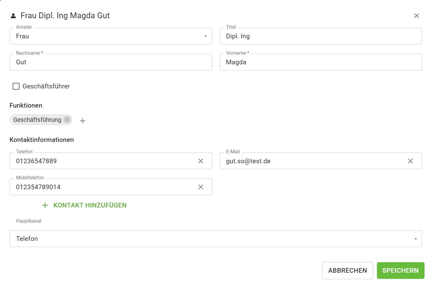 Organisationen-Mitarbeiter-Karte Organisationen-Mitarbeiter-Karte