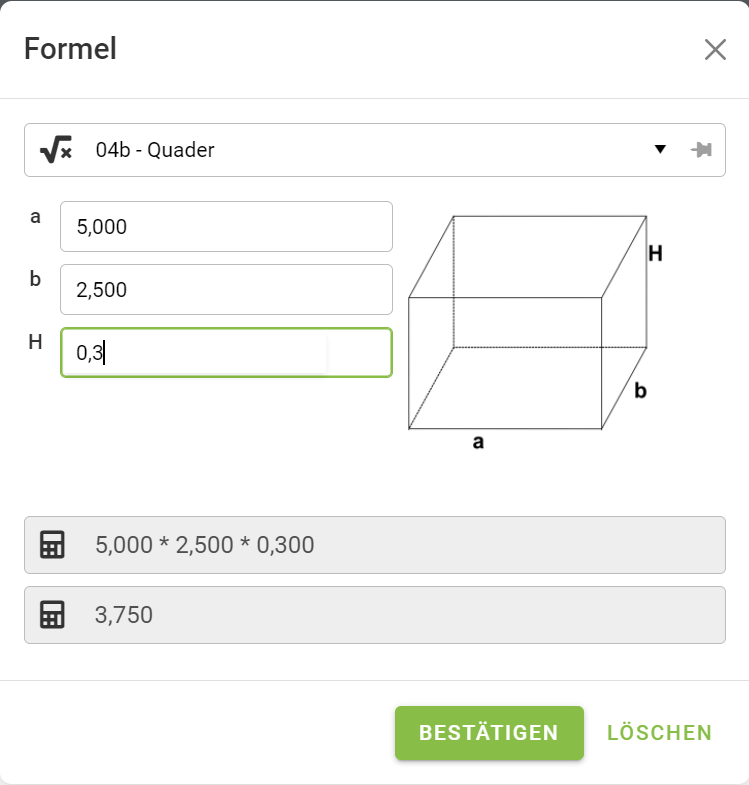 M.E. Positionen erfassen 5