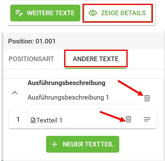 AVR_LV-erstellen_Weitere-Texte_Ausführungsbeschreibung_Positionszuweisung_löschen AVR_LV-erstellen_Weitere-Texte_Ausführungsbeschreibung_Positionszuweisung_löschen