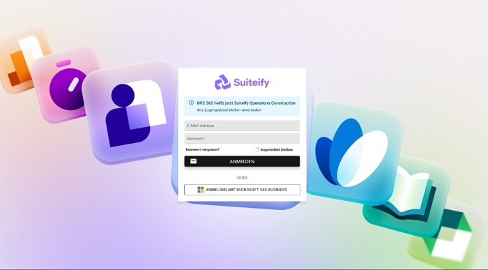 suiteify-Operations-Construction-Anmeldemaske