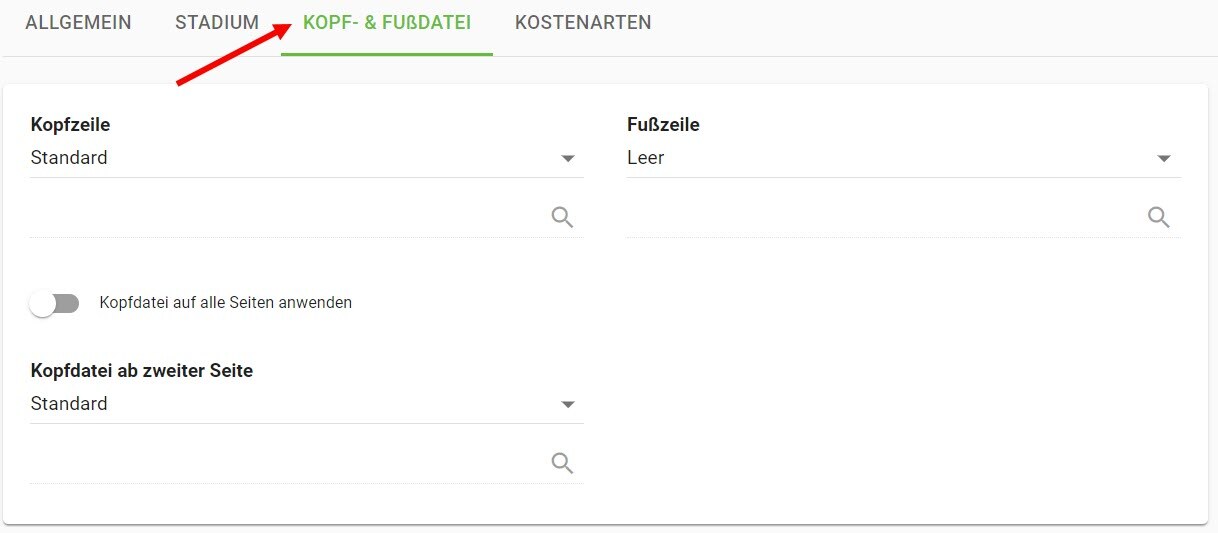 AVR_Projekteinstellung_Kopf-Fusszeile AVR_Projekteinstellung_Kopf-Fusszeile